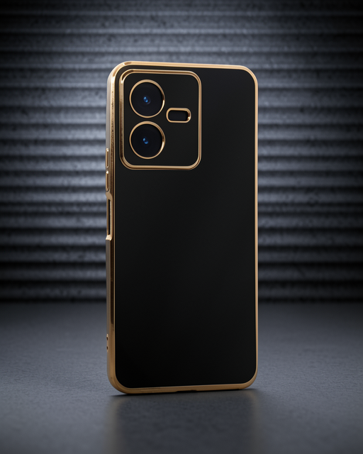 Vivo Y22 2022 Kılıf Volet Silikon - Siyah