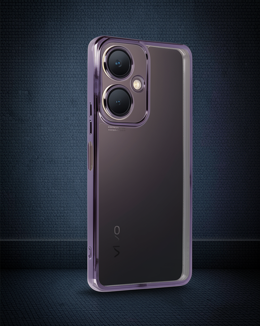 Vivo Y27 Kılıf Razer Lensli Silikon - Mor