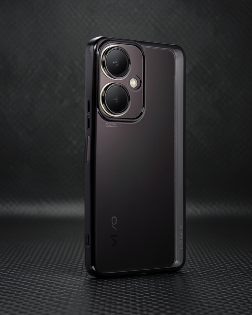 Vivo Y27 Kılıf Razer Lensli Silikon - Siyah