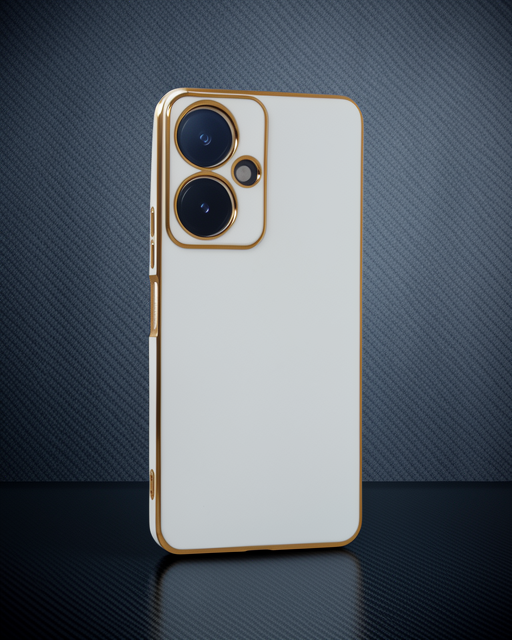 Vivo Y27 Kılıf Volet Silikon - Beyaz