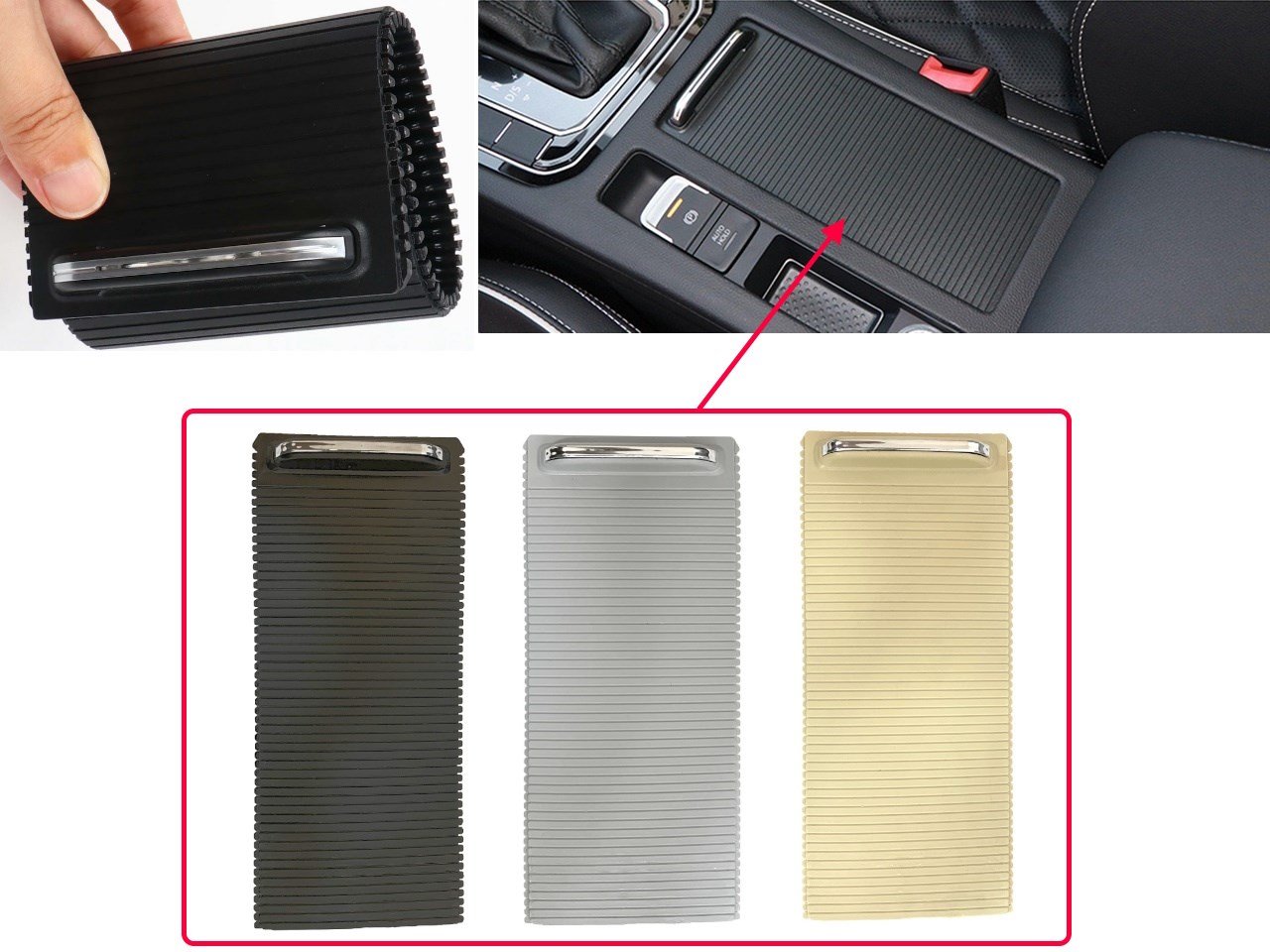 VOLKSWAGEN - SHARAN-TİGUAN - PASSAT B7-B8 KONSOL SÜRGÜ-BEJ M7952 OEM:3G0862531A / 3G0862531F