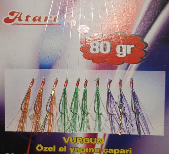 VURGUN 80gr 10 iğneli Üç Renkli Renkli Organze Çapari