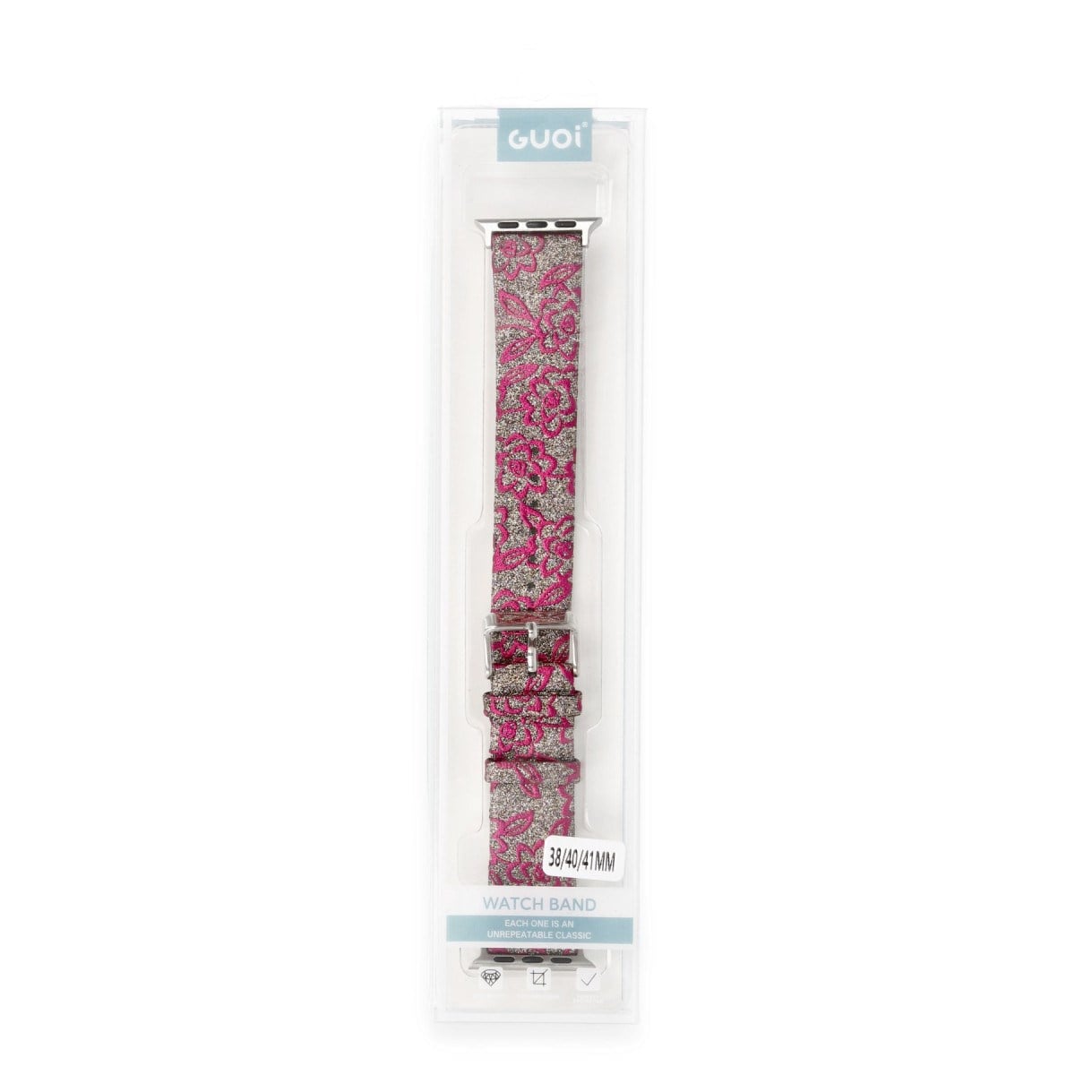 Watch 38mm Creeper Desenli Kordon - Pembe