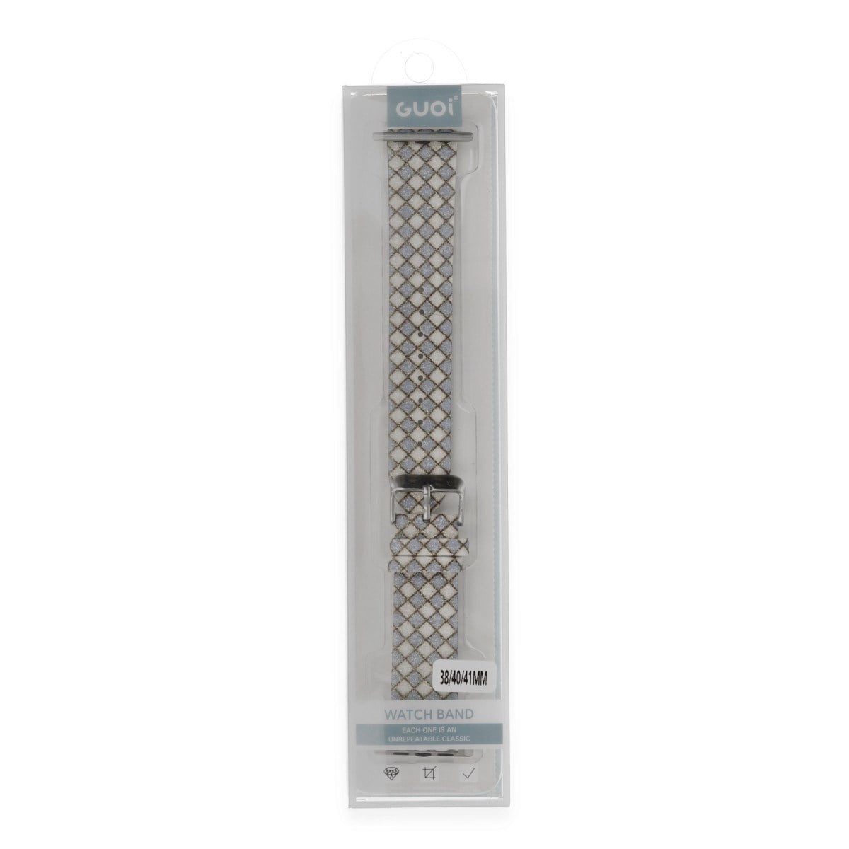 Watch 38mm Karo Motif Kordon - Lila