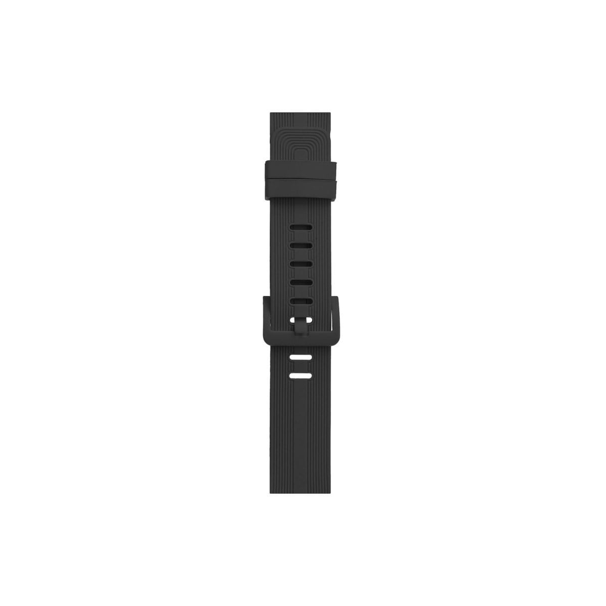 Watch 38mm KR408 Çizgili Silikon Kordon - Koyu Gri