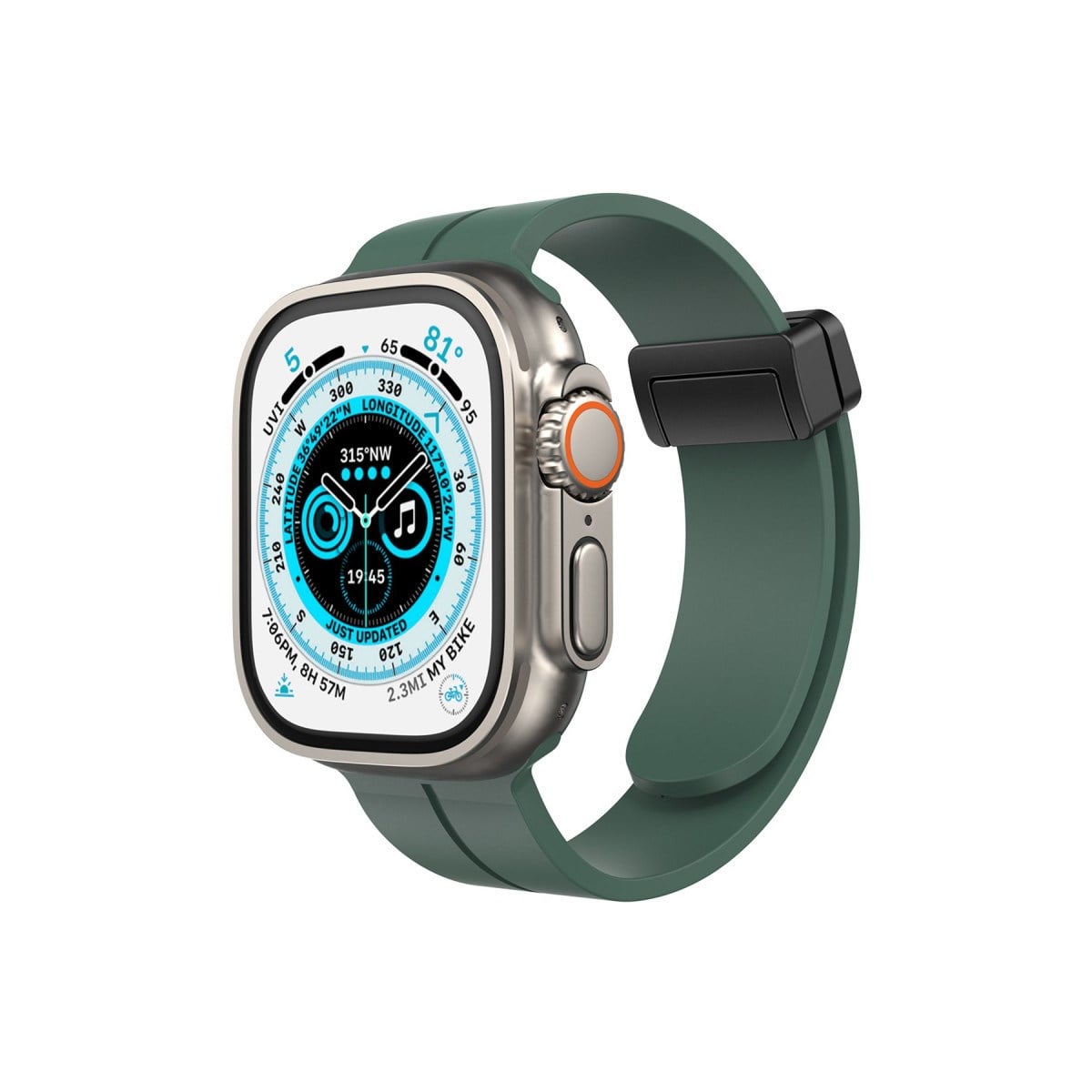 Watch 38mm KR412 Elegance Stylısh Kordon - Koyu Yeşil