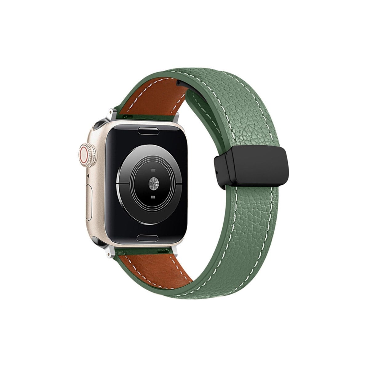 Watch 38mm KR414 Daks Deri Kordon - Koyu Yeşil