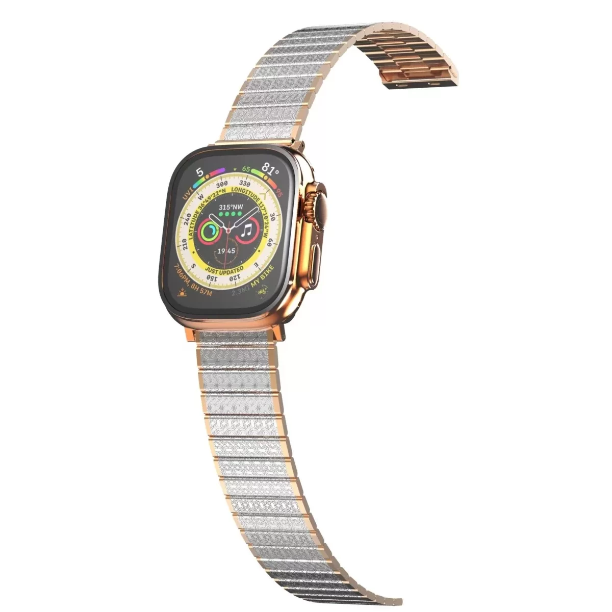 Watch 38mm Made Metal Kordon - Gümüş-Rose Gold
