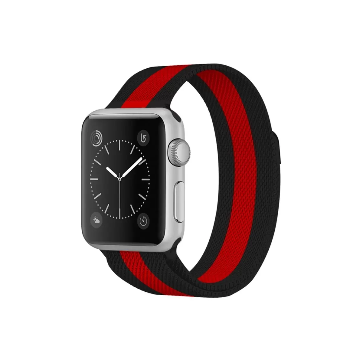 Watch 38mm Metal Mıknatıslı Kordon - Siyah-Kırmızı