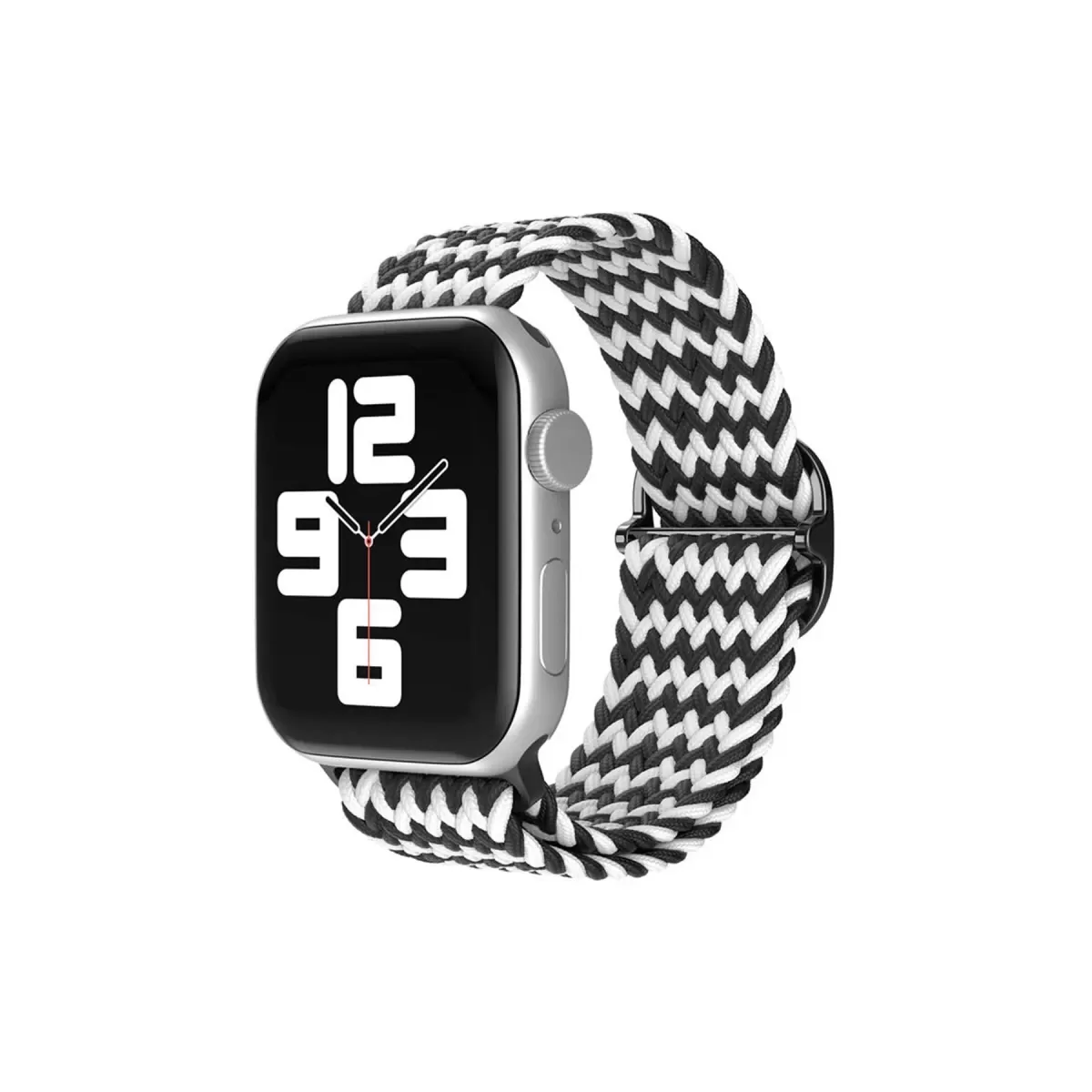 Watch 38mm Star Kordon - Zigzag Siyah-Beyaz