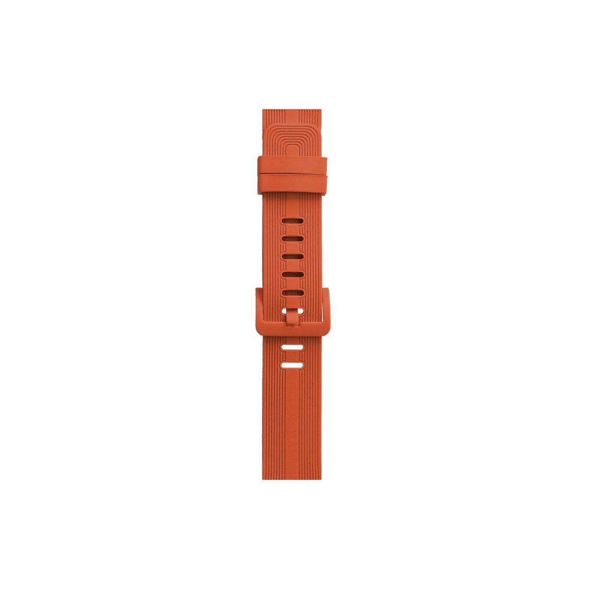 Watch 42mm KR408 Çizgili Silikon Kordon - Turuncu