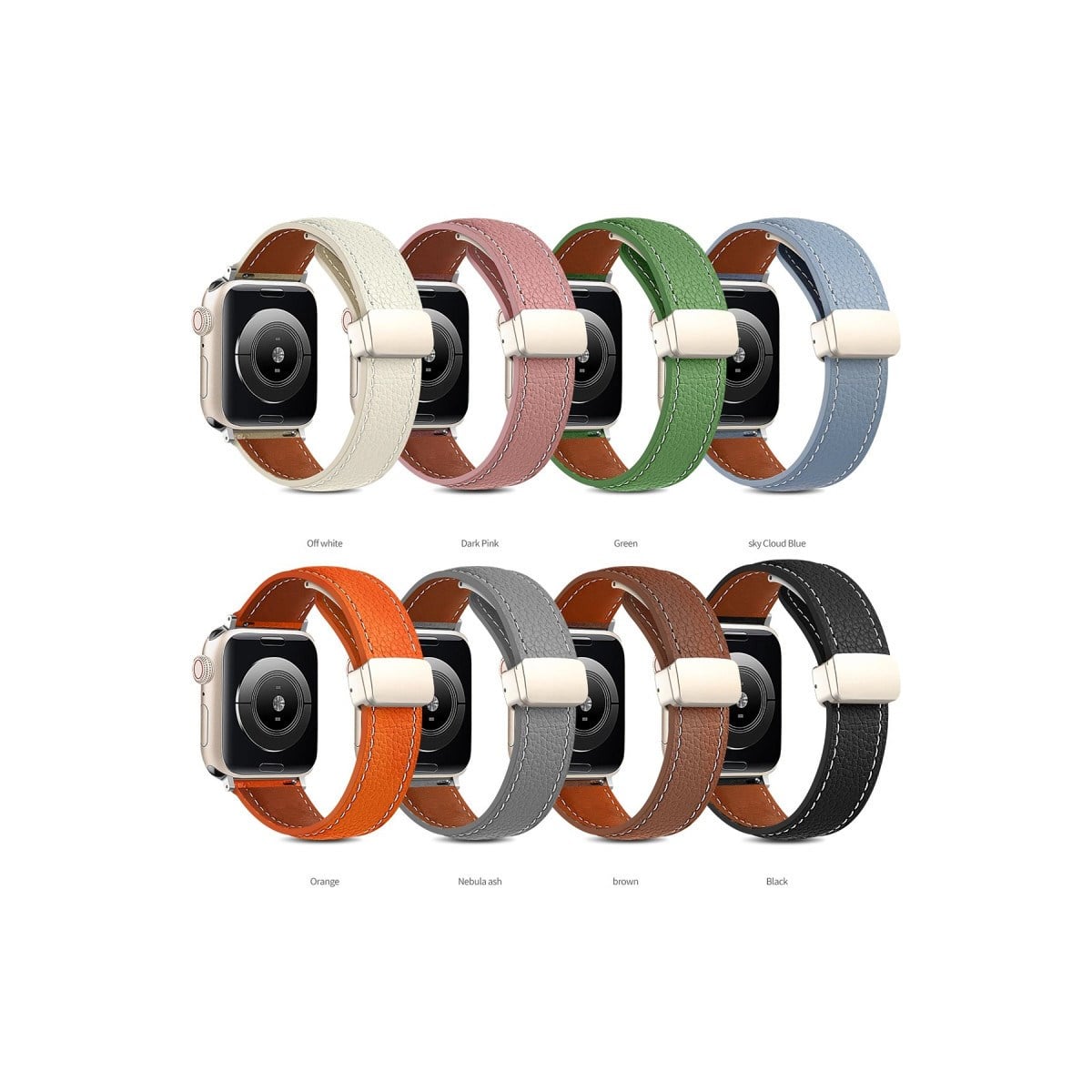 Watch 42mm KR414 Daks Deri Kordon - Lacivert