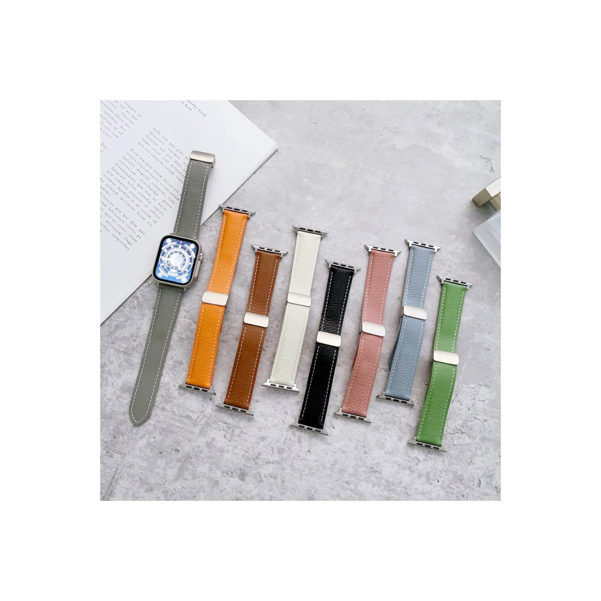 Watch 42mm KR414 Daks Deri Kordon - Lacivert