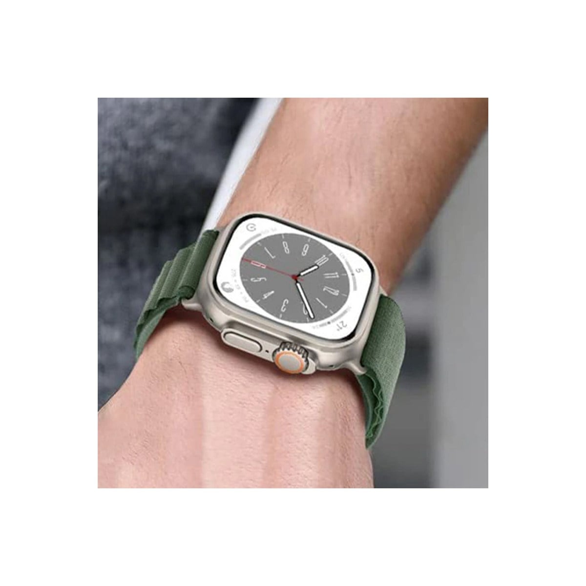 Watch 42mm Mountain Kordon - Siyah-Yeşil