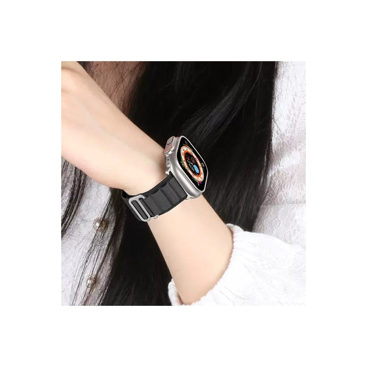Watch 42mm Mountain Kordon - Siyah-Yeşil