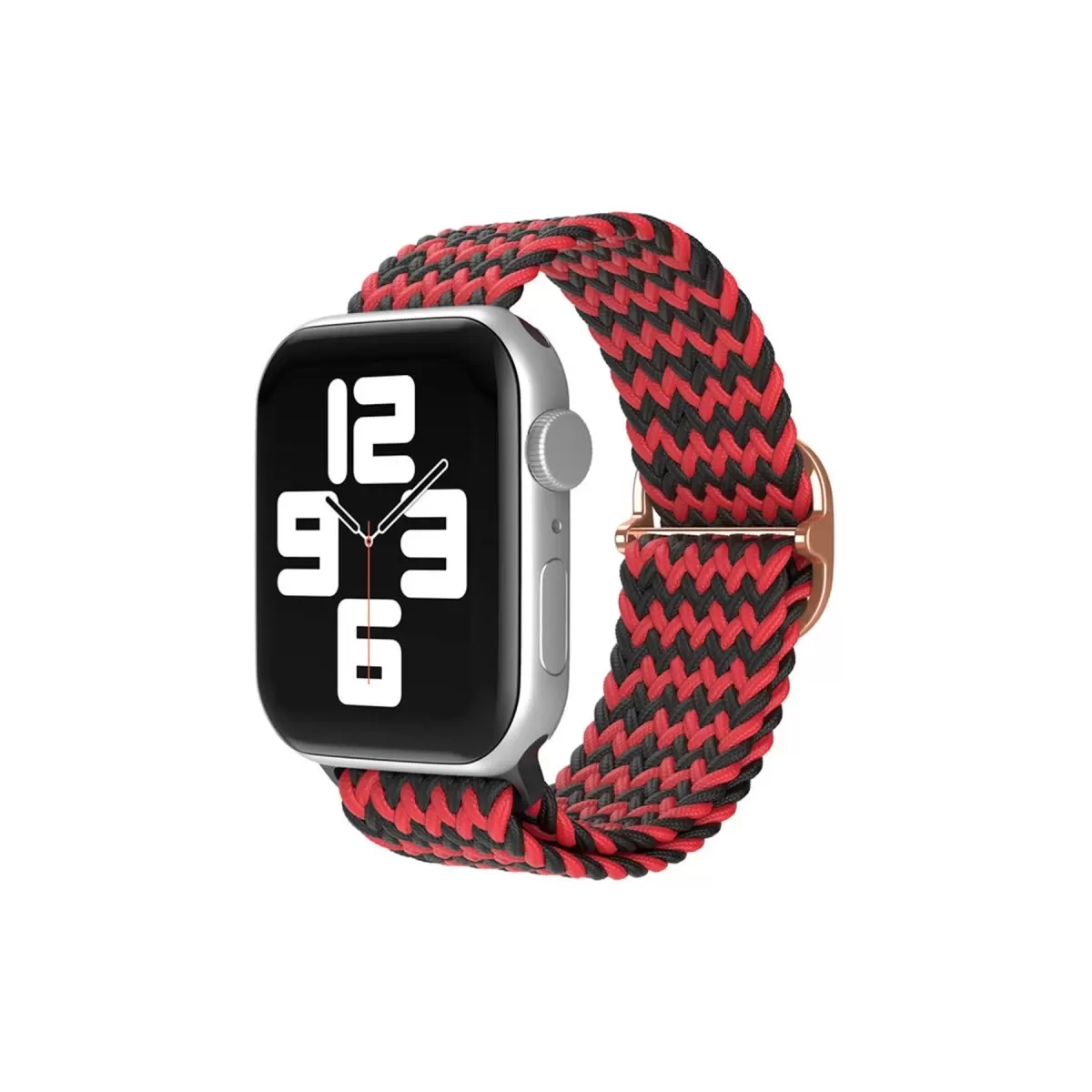 Watch 42mm Star Kordon - Zigzag Kırmızı-Siyah