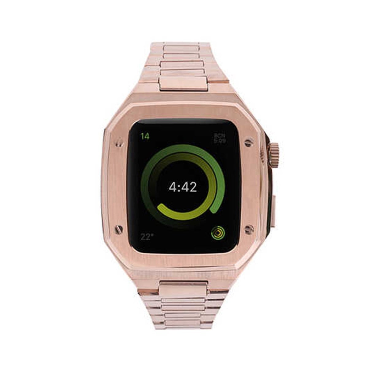 Watch 44mm Metal Petek Kasalı Kordon - Rose Gold