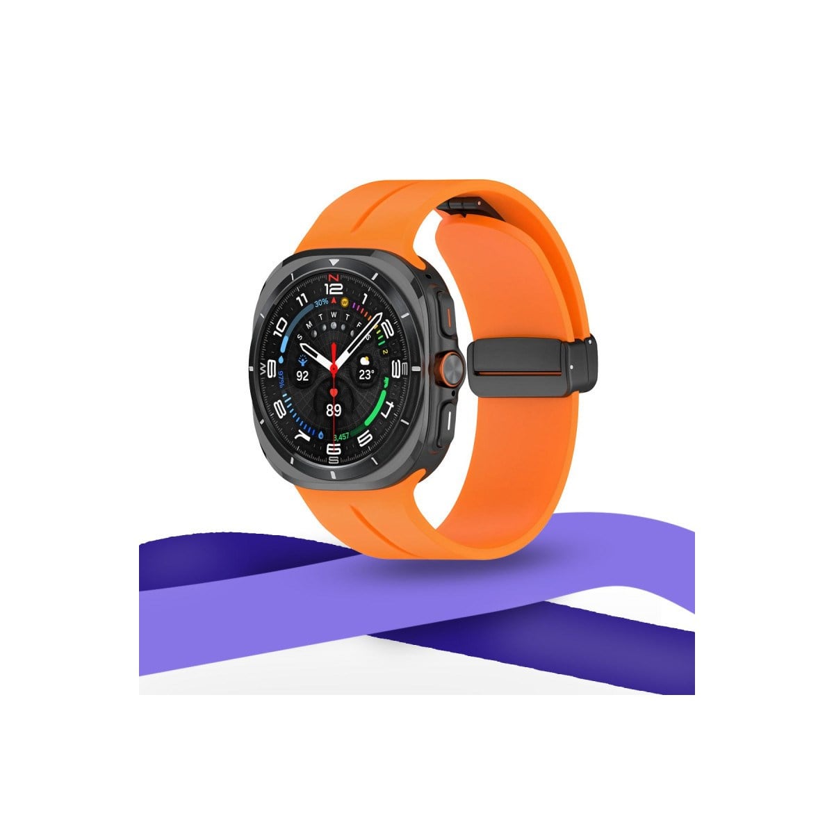 Watch 7 Ultra KR418 Tender Silikon Kordon - Turuncu