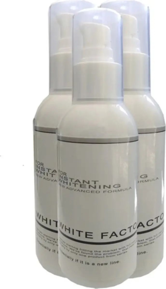 White Factor For Instant Whitening 3 Adet Krem ile Masaj Yağı