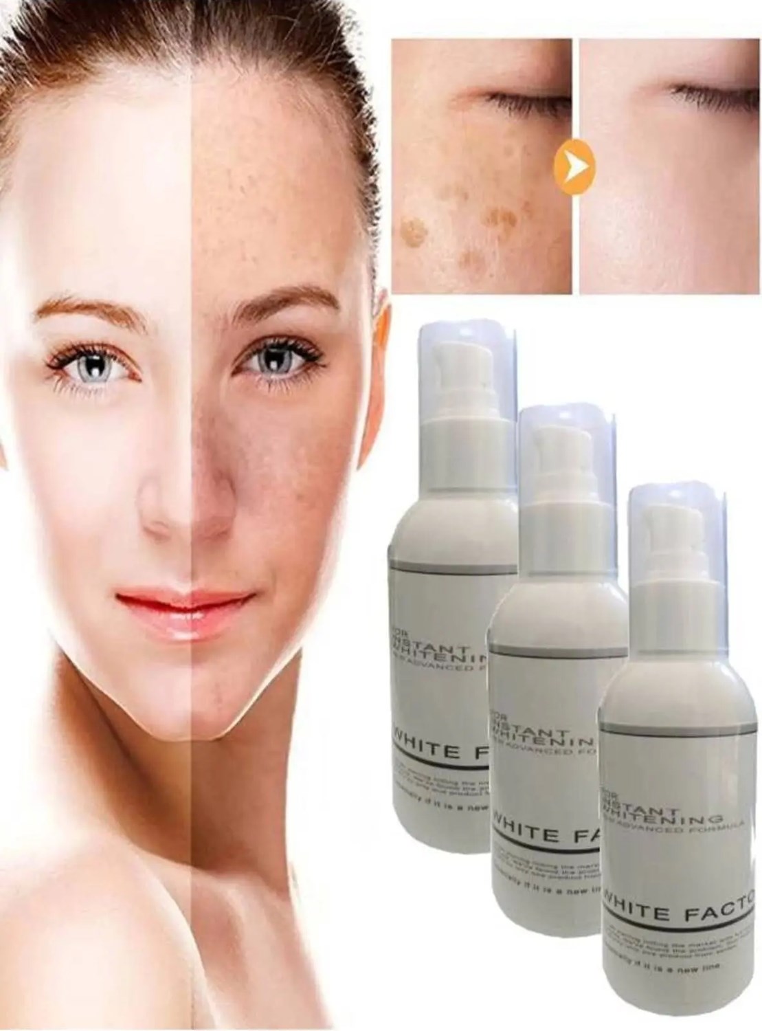White Factor For Instant Whitening Cilt Bakım Kremi 120 ml Krem x 3 Ad