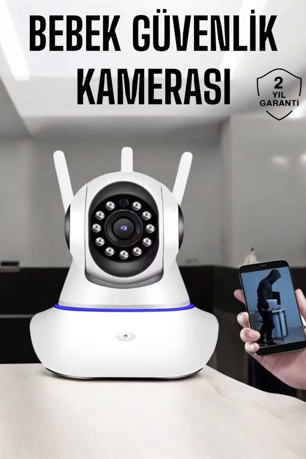Wifi Kamera Ev Kamerası Gece Görüşlü Kablosuz Bebek Izleme Kamerası