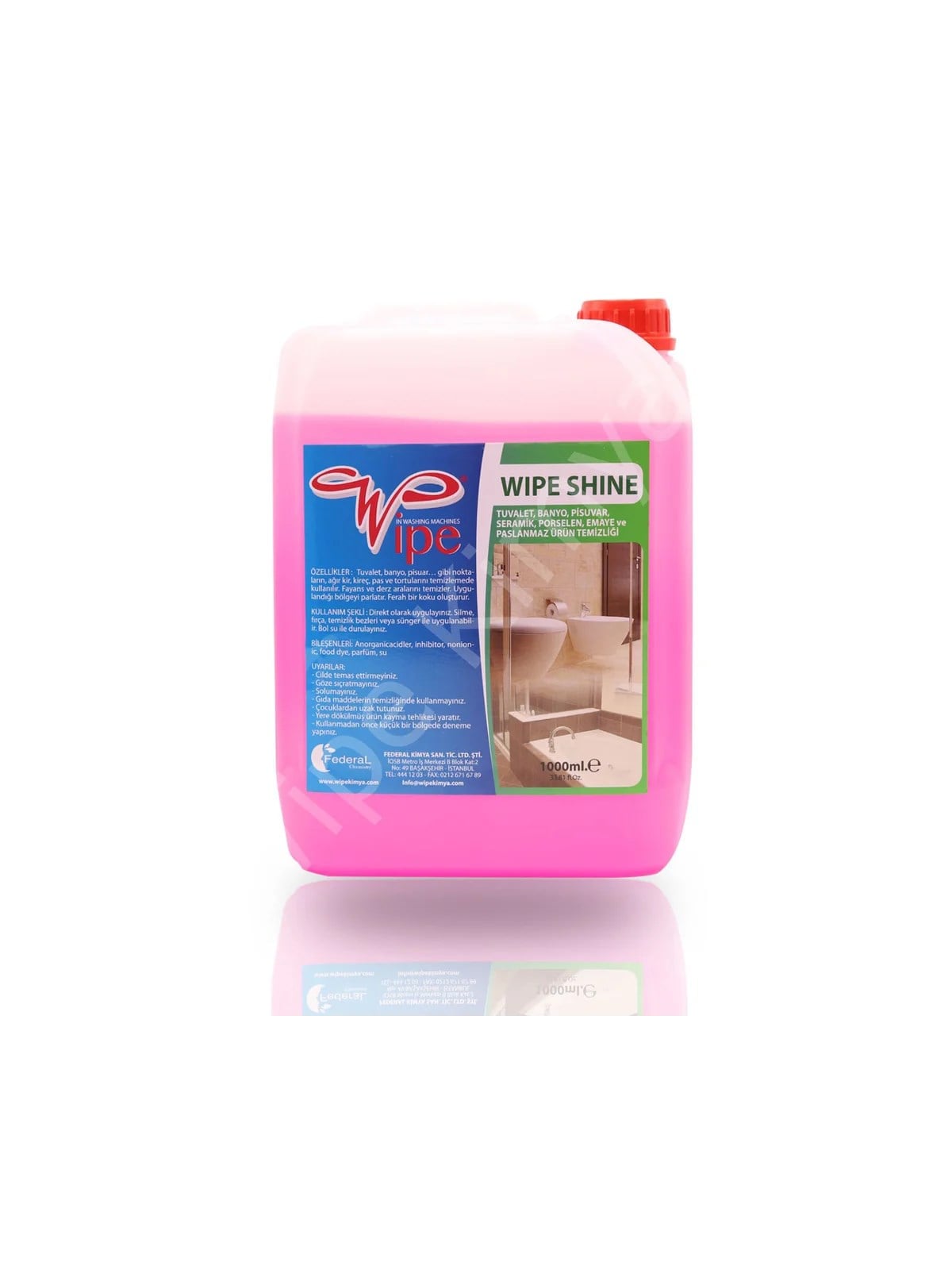 Wipe Shine Tuvalet Fayans Temizleyici 5 Kg