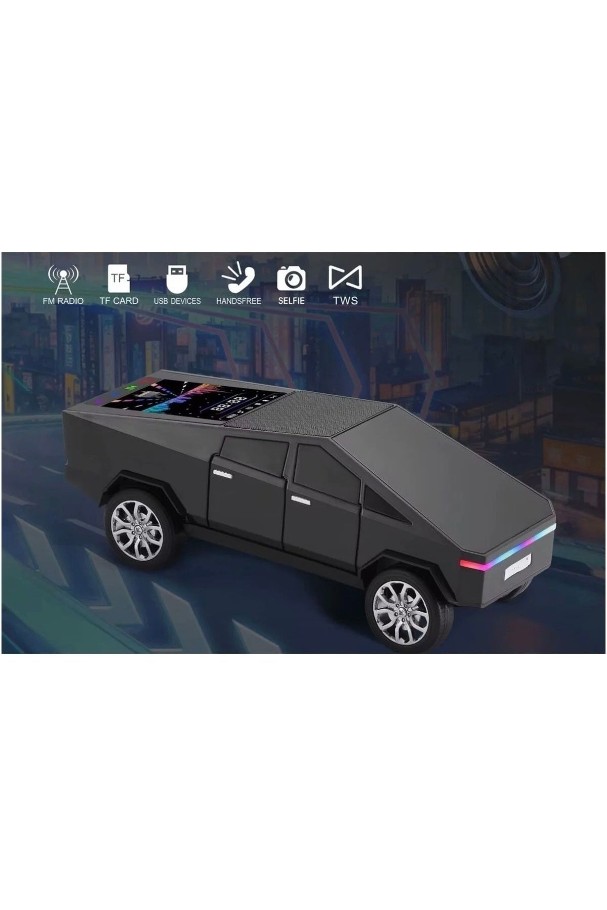 Wster WS-580 Music Car Speaker (Cybertruck, LED)