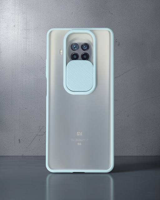 Xiaomi Mi 10t Lite Kılıf Palm Buzlu Kamera Sürgülü Silikon - Turkuaz