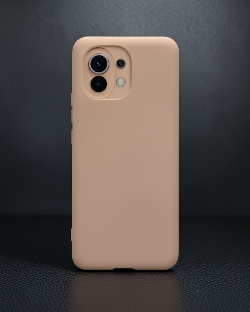 Xiaomi Mi 11 Kılıf Nano İçi Kadife Silikon - Pudra
