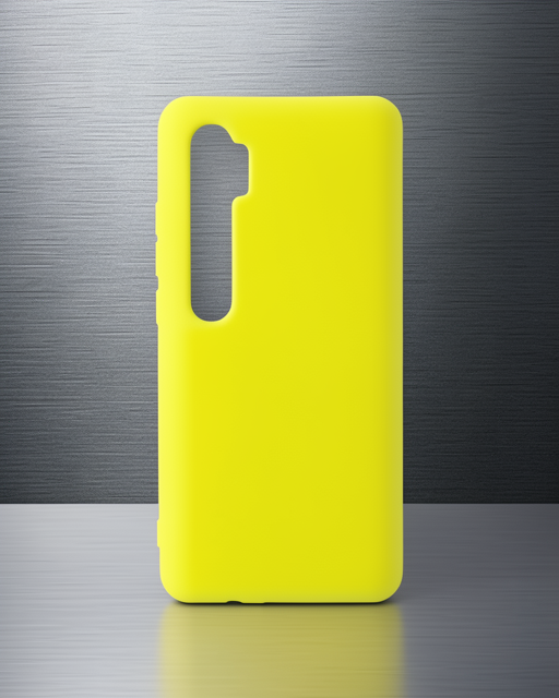 Xiaomi Mi Note 10 Lite Kılıf Nano İçi Kadife Silikon - Sarı