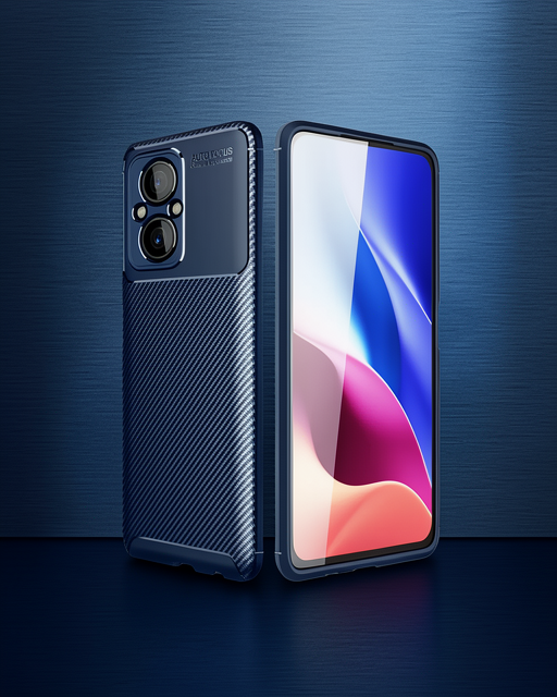 Xiaomi Poco M5 Kılıf Auto Focus Karbon Kapak - Lacivert
