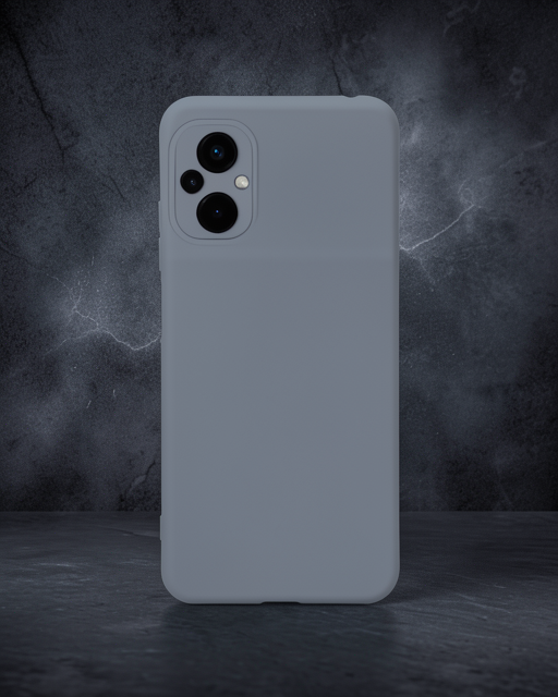 Xiaomi Poco M5 Kılıf Nano İçi Kadife Silikon - Gri