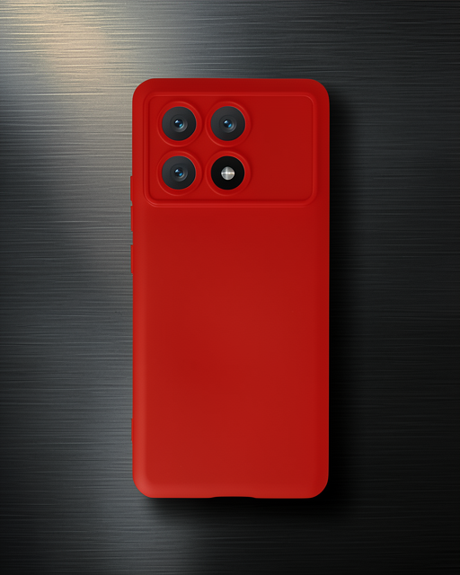 Xiaomi Poco X6 Pro Kılıf Nano İçi Kadife Silikon - Kırmızı
