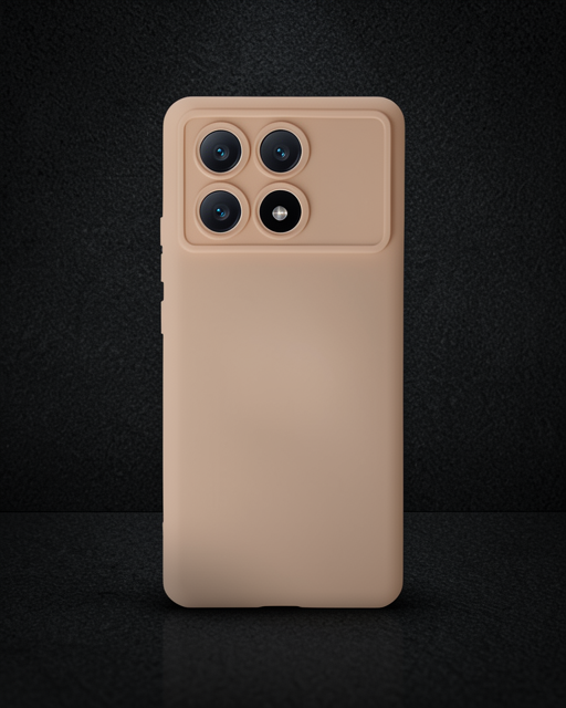 Xiaomi Poco X6 Pro Kılıf Nano İçi Kadife Silikon - Pudra