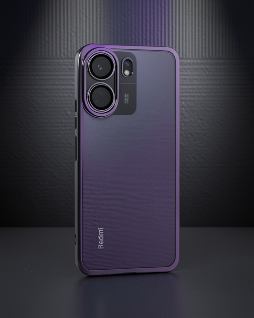 Xiaomi Redmi 13c Kılıf Razer Lensli Silikon - Mor