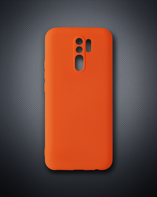 Xiaomi Redmi 9 Kılıf Nano İçi Kadife Silikon - Turuncu