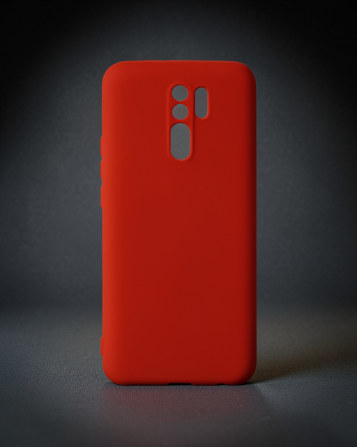 Xiaomi Redmi 9 Kılıf Nano İçi Kadife Silikon - Kırmızı
