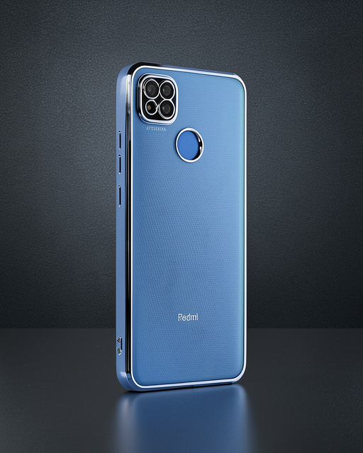 Xiaomi Redmi 9c Kılıf Razer Lensli Silikon - Açık Mavi