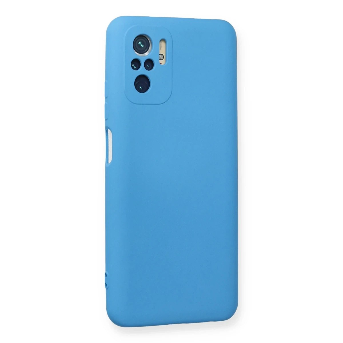 Xiaomi Redmi Note 10 Kılıf Nano içi Kadife Silikon - Mavi