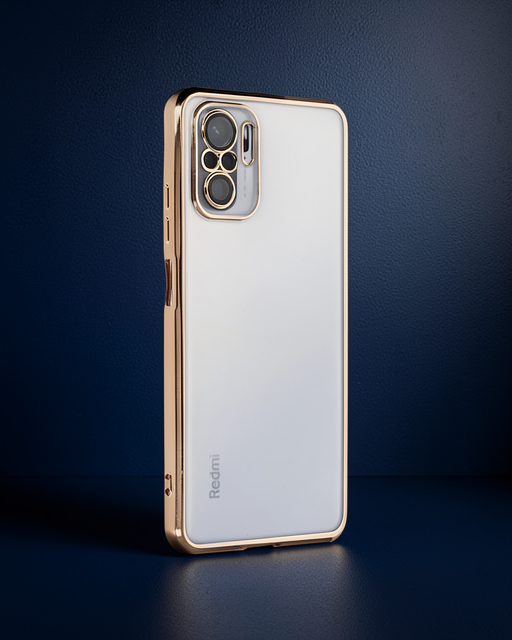 Xiaomi Redmi Note 10 Kılıf Razer Lensli Silikon - Gold