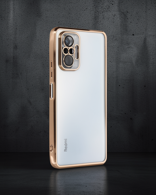 Xiaomi Redmi Note 10 Pro Kılıf Razer Lensli Silikon - Gold