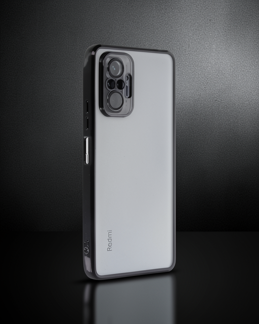 Xiaomi Redmi Note 10 Pro Kılıf Razer Lensli Silikon - Siyah