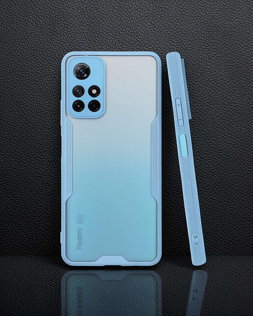 Xiaomi Redmi Note 11t Kılıf Platin Silikon - Mavi