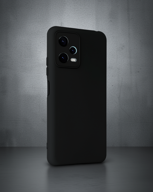 Xiaomi Redmi Note 12 5g Kılıf Nano İçi Kadife Silikon - Siyah