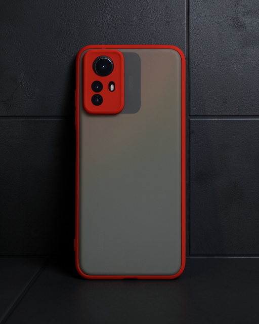 Xiaomi Redmi Note 12s Kılıf Montreal Silikon Kapak - Kırmızı