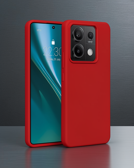 Xiaomi Redmi Note 13 Pro 4g Kılıf First Silikon - Kırmızı