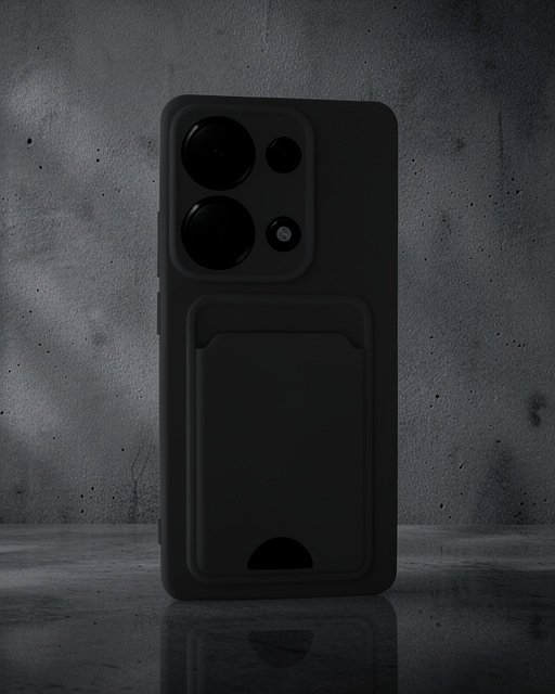 Xiaomi Redmi Note 13 Pro 4g Kılıf Kelvin Kartvizitli Silikon - Siyah