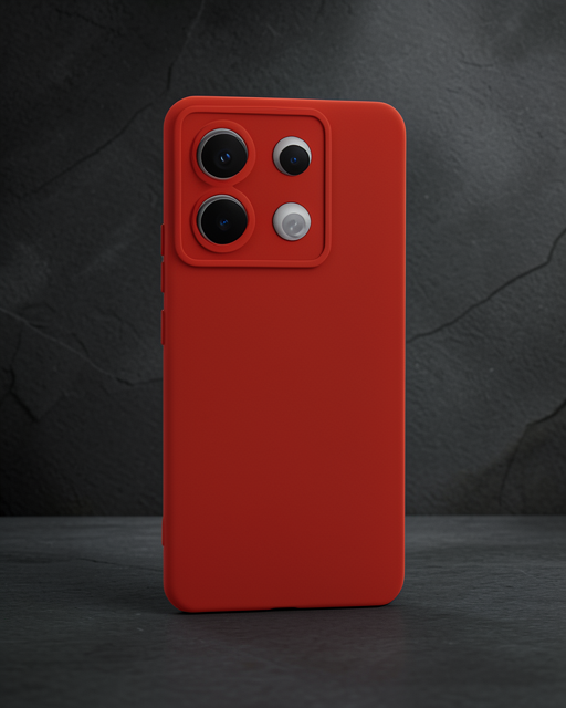 Xiaomi Redmi Note 13 Pro 5g Kılıf Nano İçi Kadife Silikon - Kırmızı
