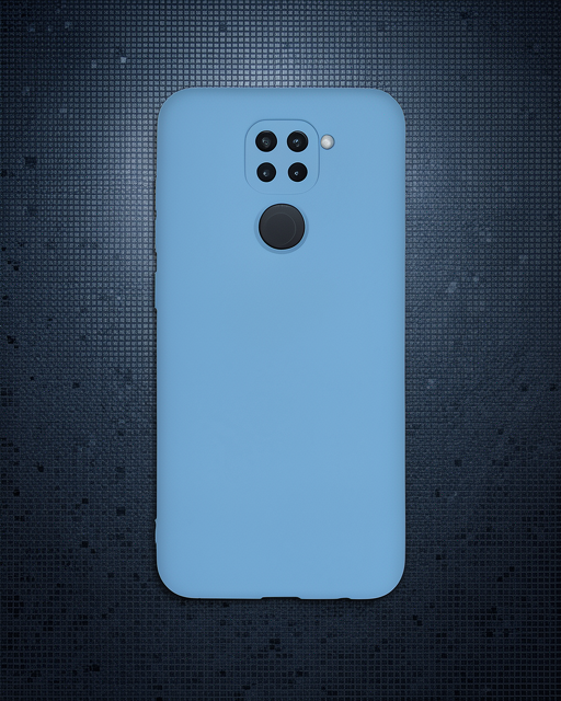 Xiaomi Redmi Note 9 Kılıf Nano İçi Kadife Silikon - Mavi