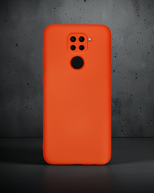Xiaomi Redmi Note 9 Kılıf Nano İçi Kadife Silikon - Turuncu